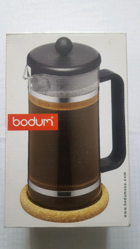 BODUM Coffee and Tea Glass Maker with Cork Protector Stand NEW in Box