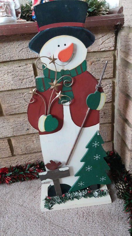 Christmas Snowman on stand