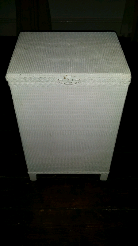 image for Retro Lloyd loom cupboard. Great upcycle project