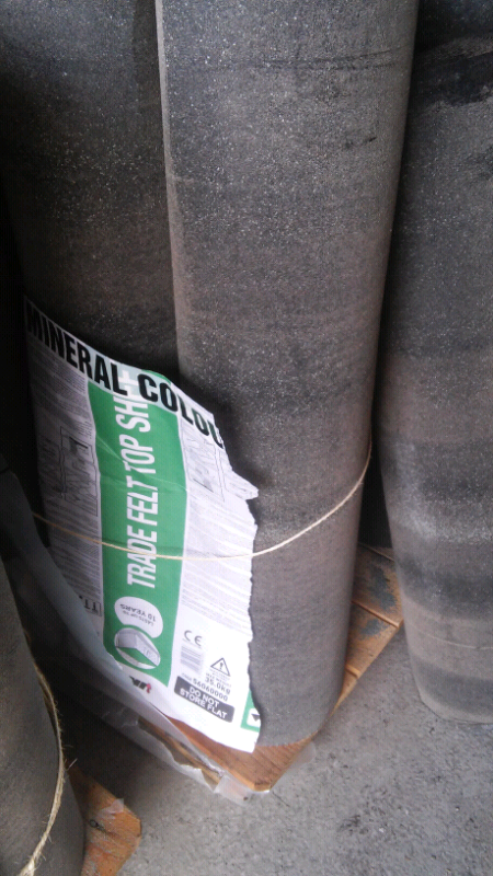 Shed Felt. 8m  Heavy Duty. £22 each