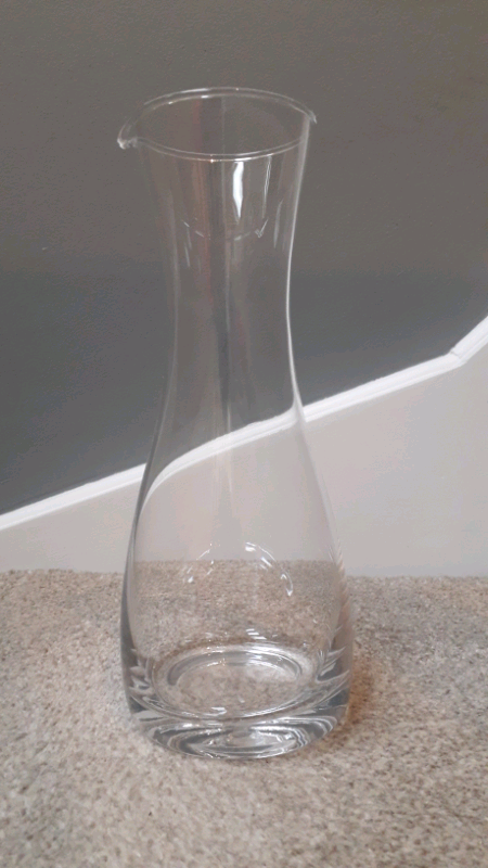 image for Wine Carafe - UNUSED clear crystal glass wine carafe