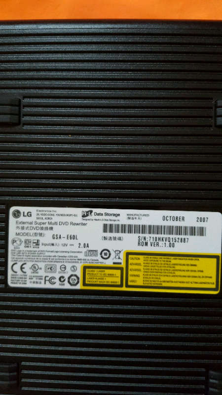LG External Super Multi DVD Re-Writer.