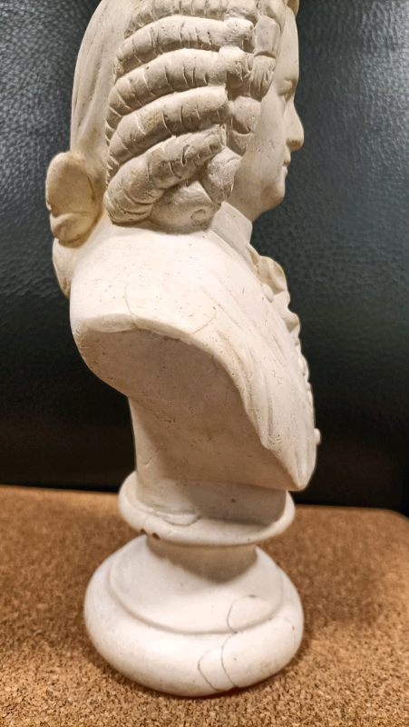 Antique Bust Sculpture of Johann Sebastian Bach - The German Musician 