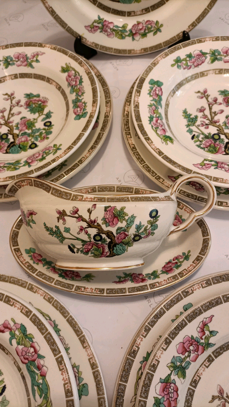 image for Gorgeous vintage Indian Tree dinner set