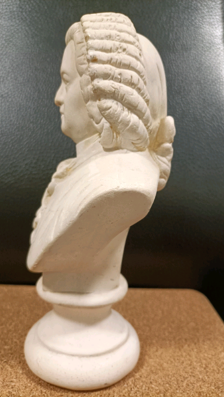 Antique Bust Sculpture of Johann Sebastian Bach - The German Musician 