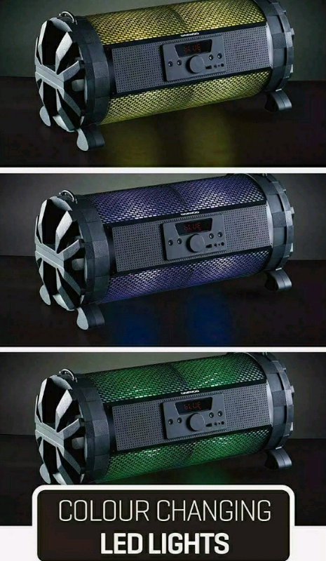 Daewoo LED Bazooka Speaker App Controlled Bluetooth/USB SPEAKER 