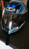 Med HJC motorbike helmet with built in sun visor M 