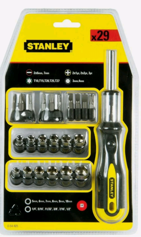 image for Stanley Multi-bit ratchet screwdriver