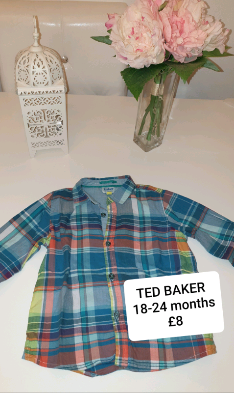 Selection of baby boy shirts TED BAKER, NEXT, ZARA