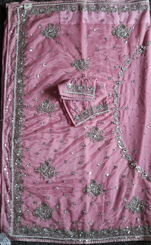 HALF NET SAREE