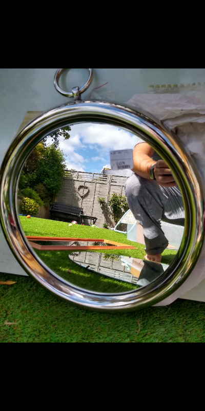 image for Brand new nautical porthole polished metal round circular mirror  