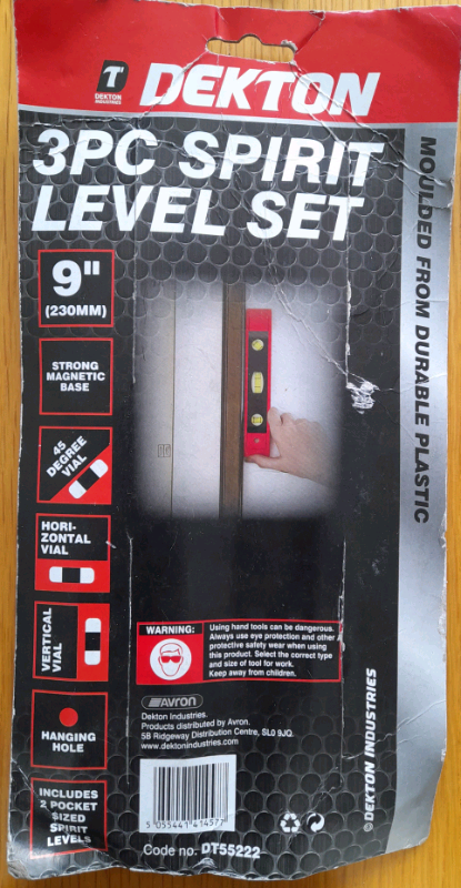 3pc spirit level set