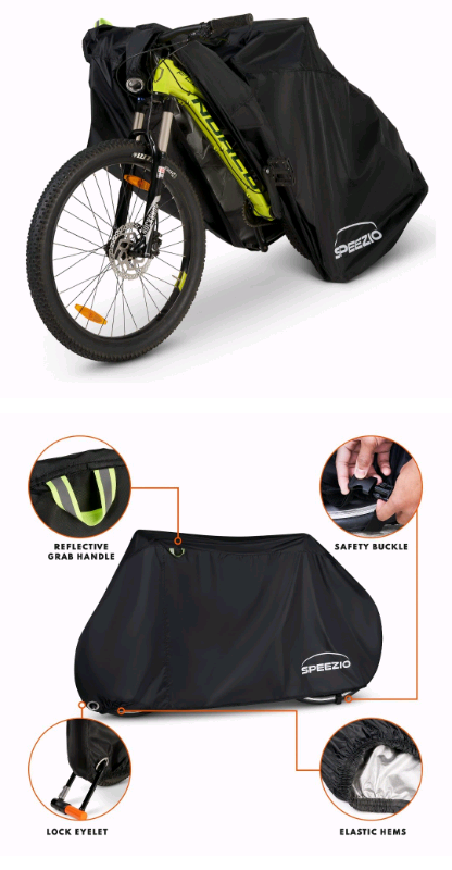 image for Bike Cover for Outside Storage 190T 100% Waterproof with Anti-Theft 