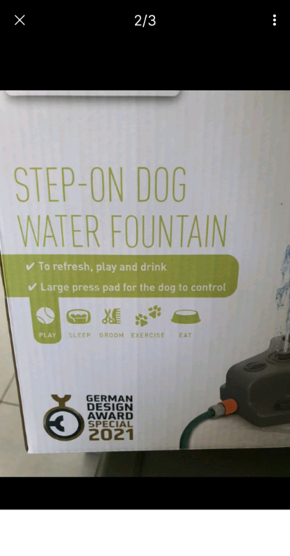 Step on Dog Water Fountain... brand new in box. . . . . . . .