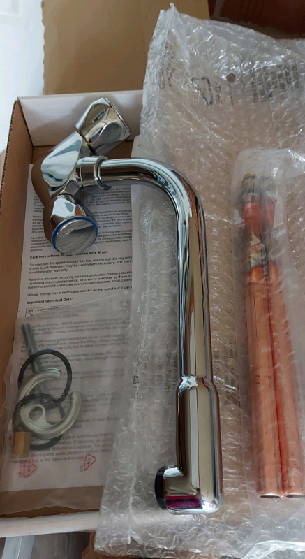 New monobloc kitchen mixer tap.