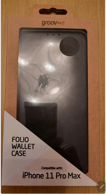 Groov-e Folio Wallet Case for iPhone 11 pro Max - Black