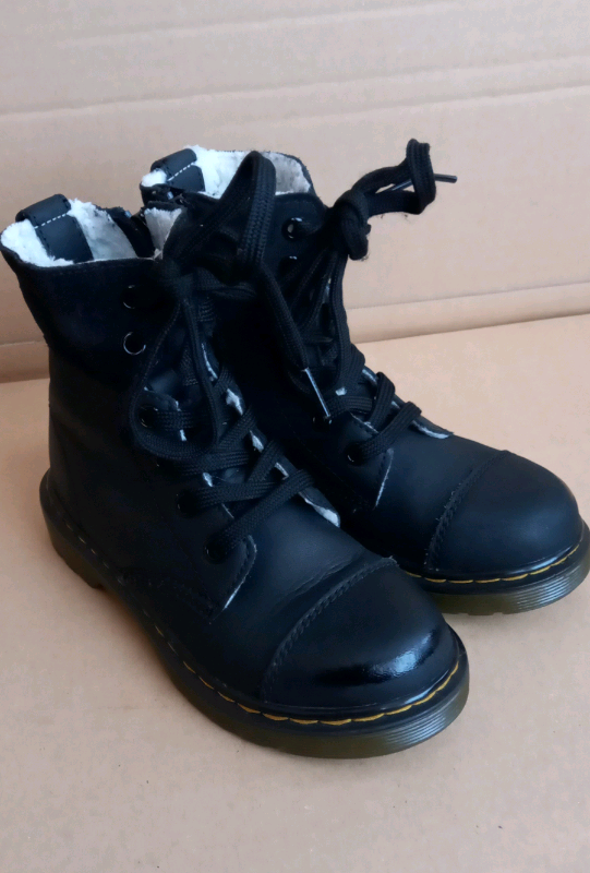 Kids Dr. Martens Aimilita J Fleece Lined Black Boots. U.K. 12 / EU 31 | in  Hull, East Yorkshire | Gumtree