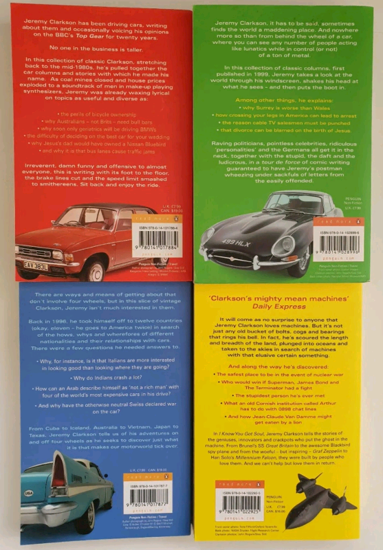 Jeremy Clarkson set of 4 sealed books UNOPENED
