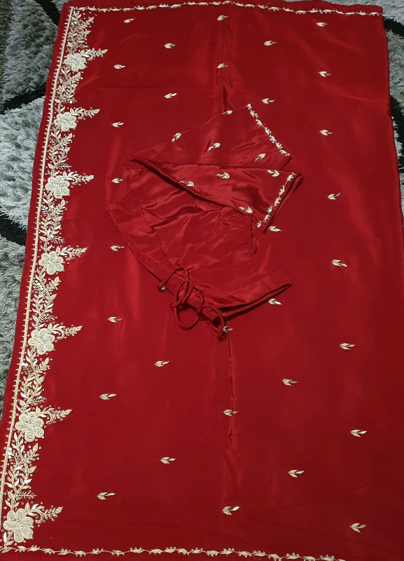 image for Red Elegant Saree