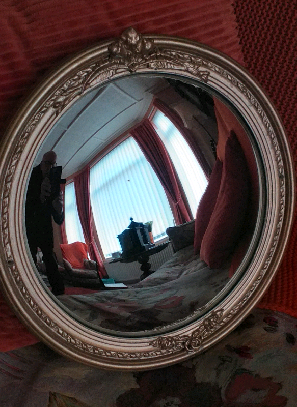 Rare Vintage Convex Mirror. 