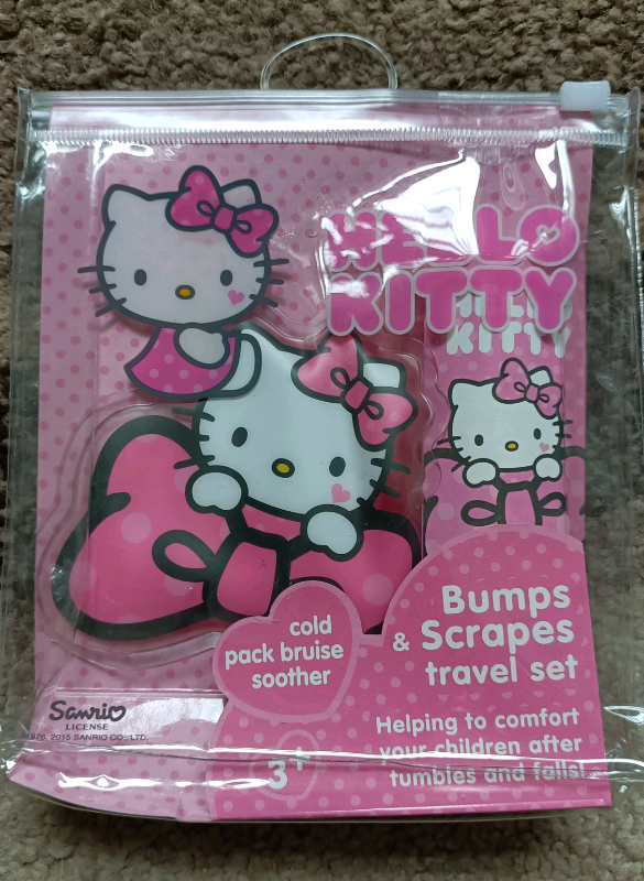 Hello Kitty bumps and scrapes travel set. Only £2.