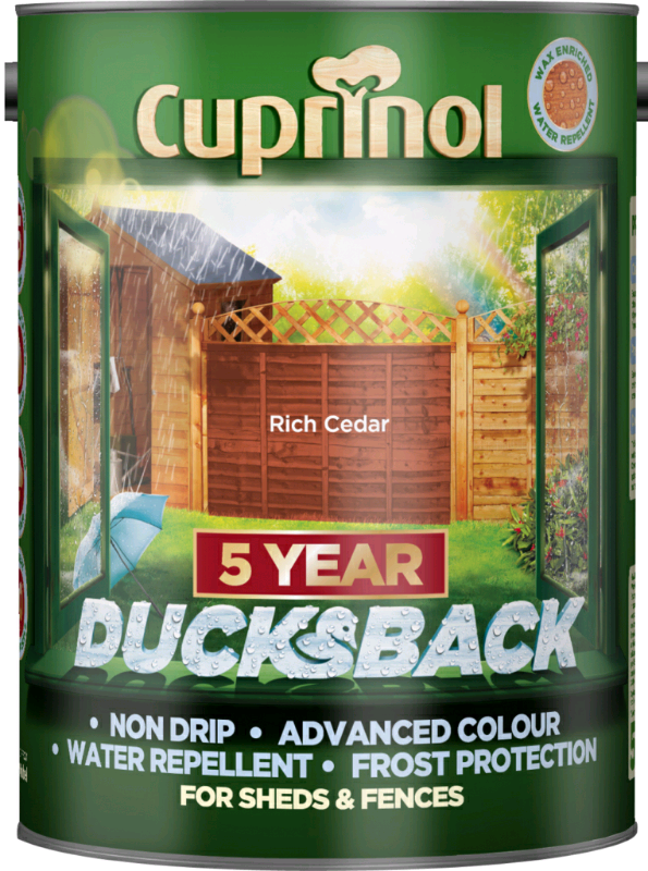 Cuprinol Ducksback 5L - 9 Colours