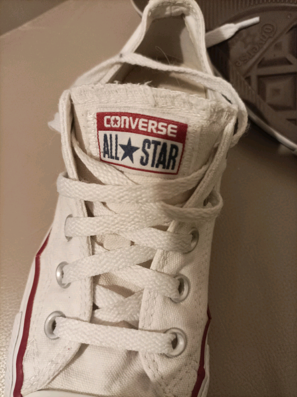Converse White Trainers Size UK 4