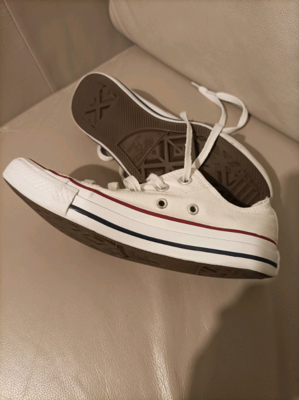 Converse White Trainers Size UK 4