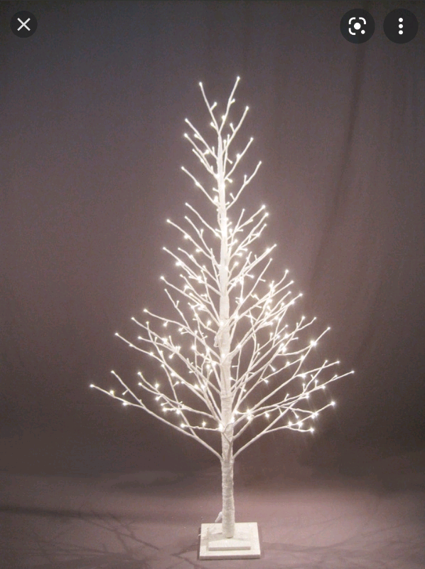 image for Prelit 6ft white glitter tree