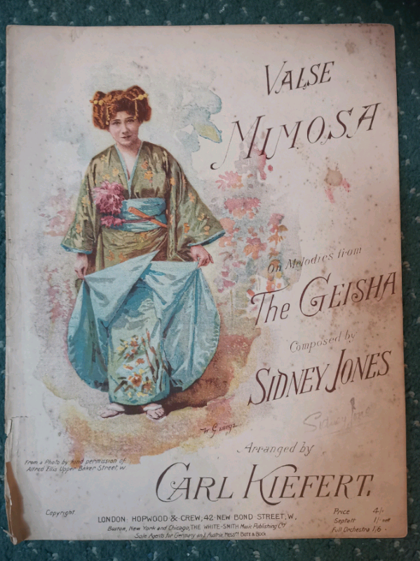 Vintage original song sheets