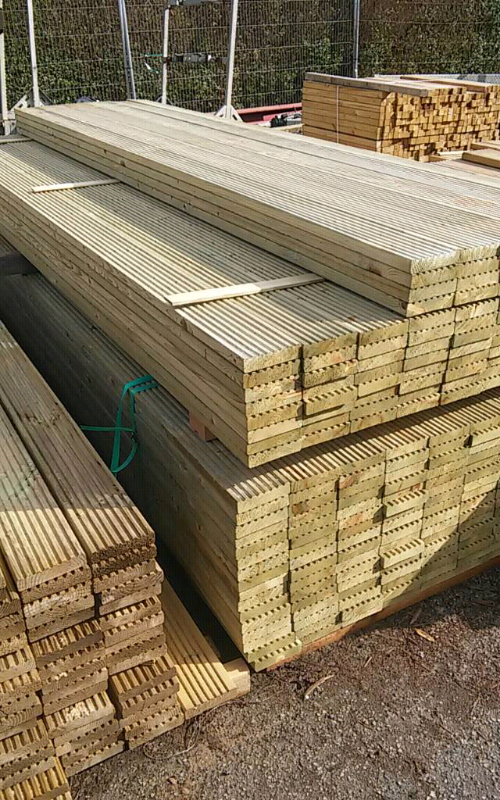 Timber Decking.  From £7.20 per length 120mm wide
