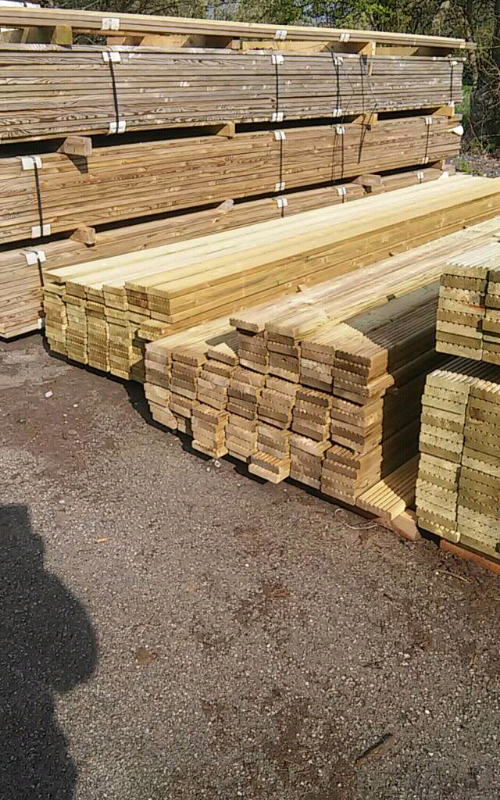 Timber Decking.  From £7.20 per length 120mm wide