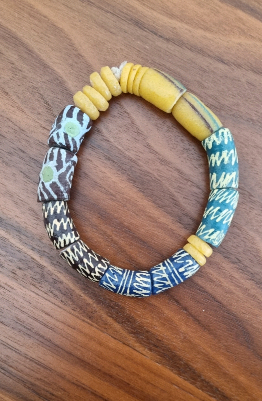 image for Handmade Recycled Glass Beads Bracelet 