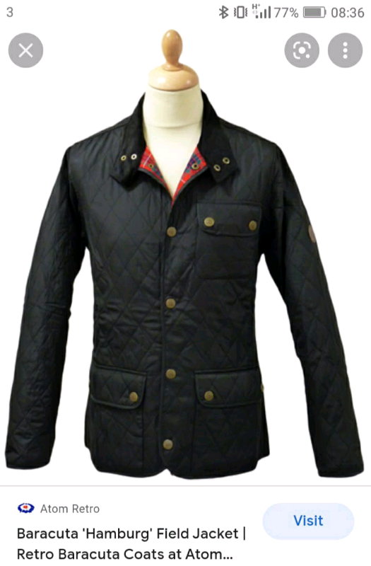 image for Mens baracuta jacket