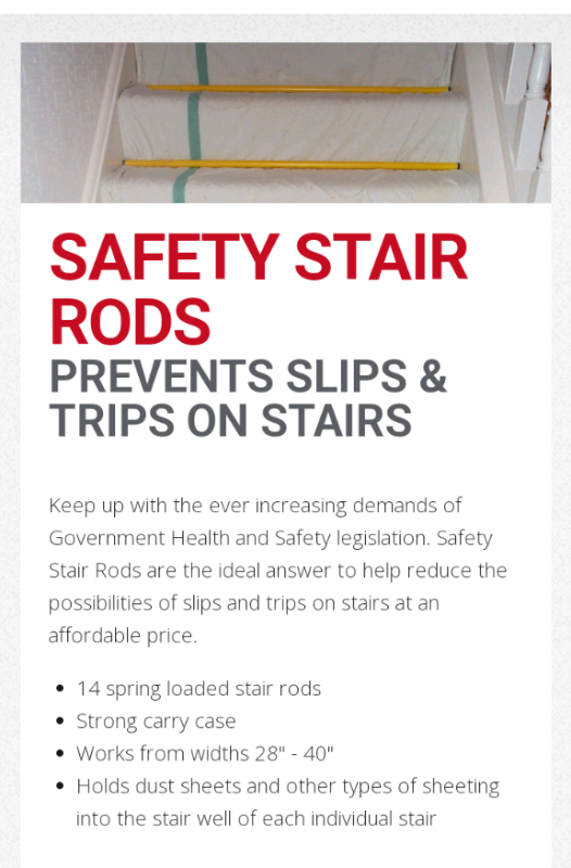 image for Stair rods for dust sheets 