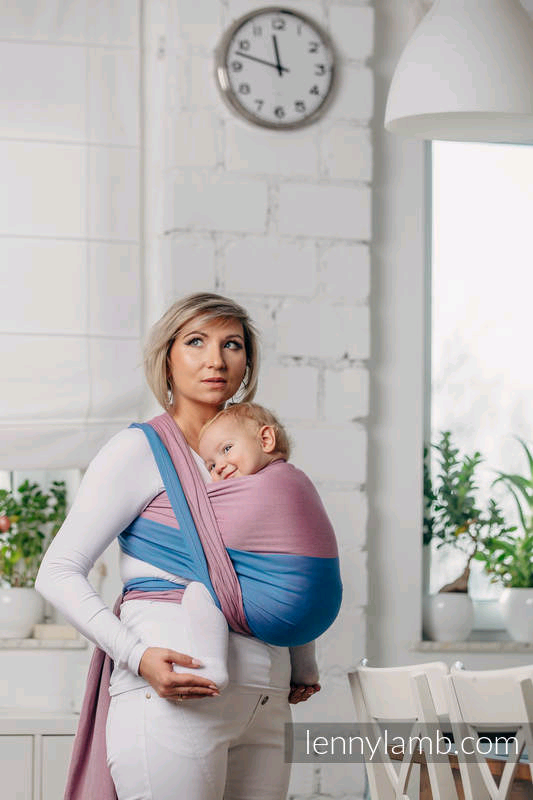 image for Lenny Lamb baby wearing woven wrap cotton
