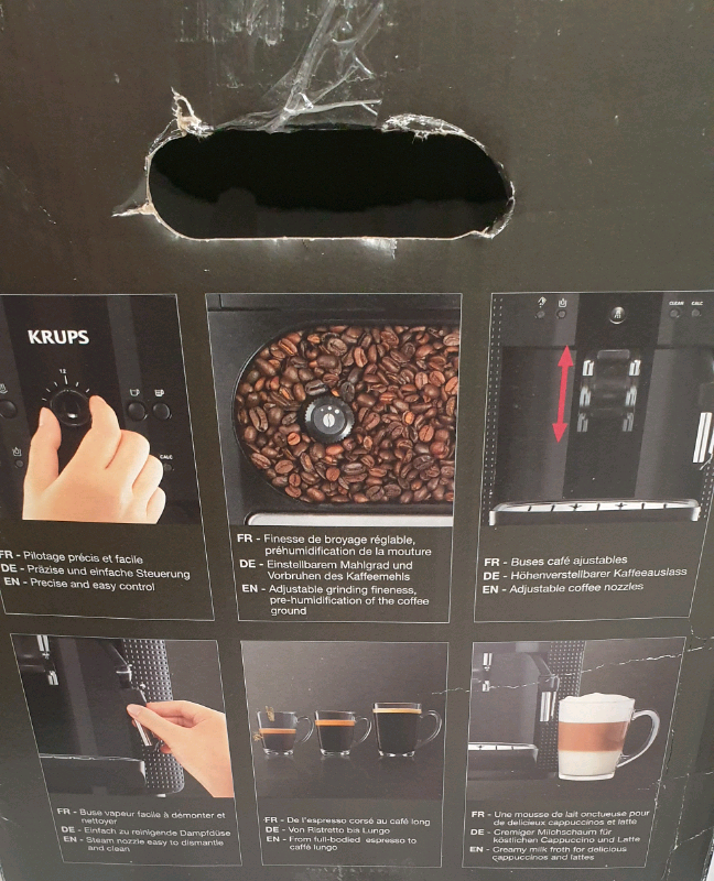 Krups EA8100 Automatic Coffee Machine espresso 1.8l 15bar beans cappuc