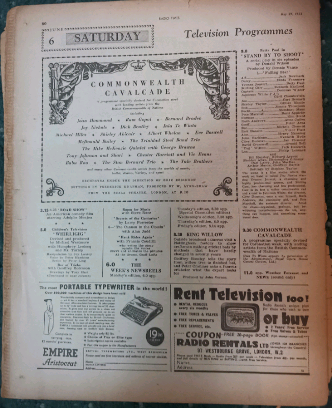 Original Coronation edition Radio T