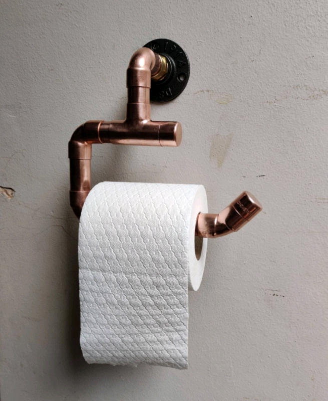 Industrial Designed 270 DEGREE Copper Pipe Loo Roll Holder