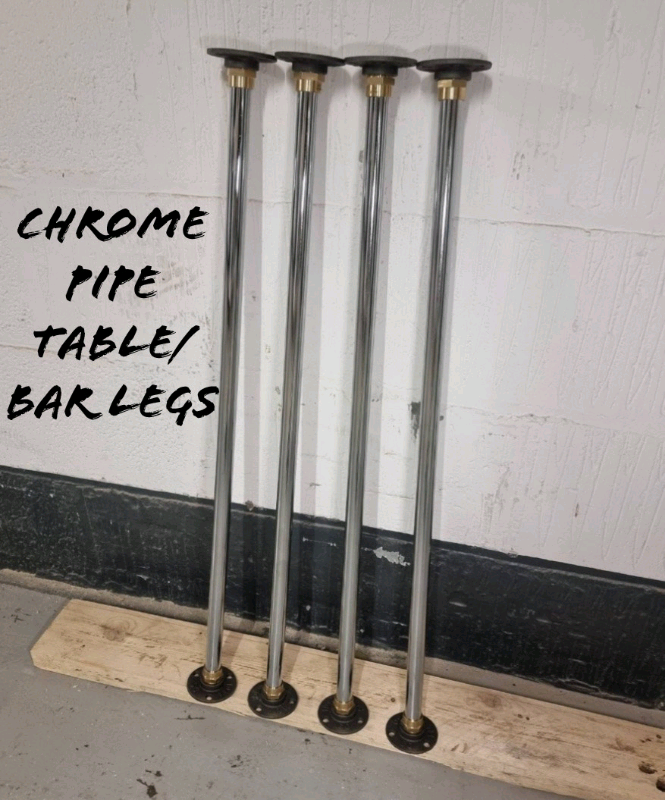 Industrial Designed Copper Pipe Table/ Bar Legs (Steampunk)
