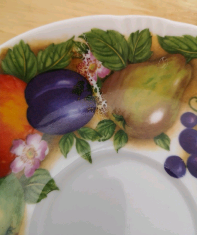 ROY KIRKHAM Fine Bone China Breakfast Cup & Saucer ORCHARD FRUIT .