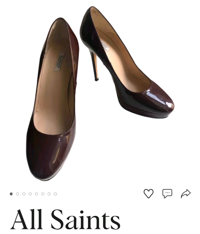 New All Saints leather shoes