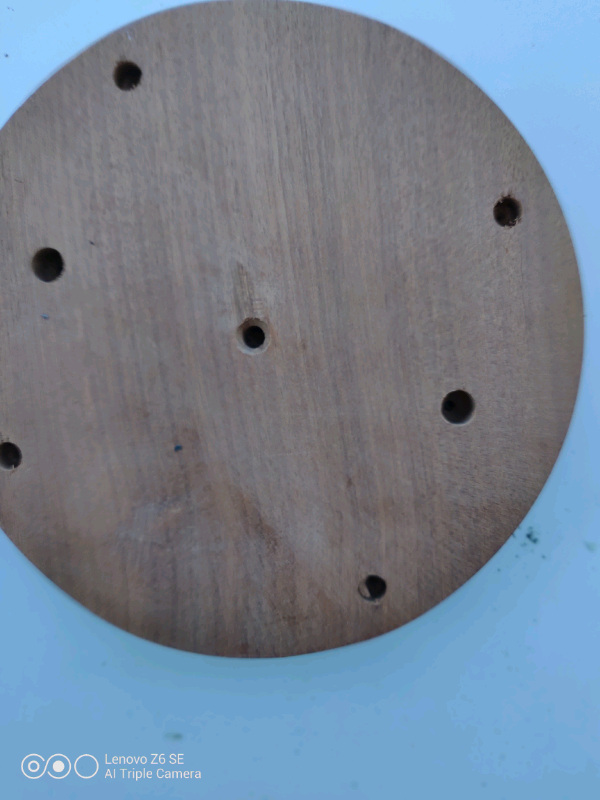 Wooden base ideal for mounting alderman on all clock
