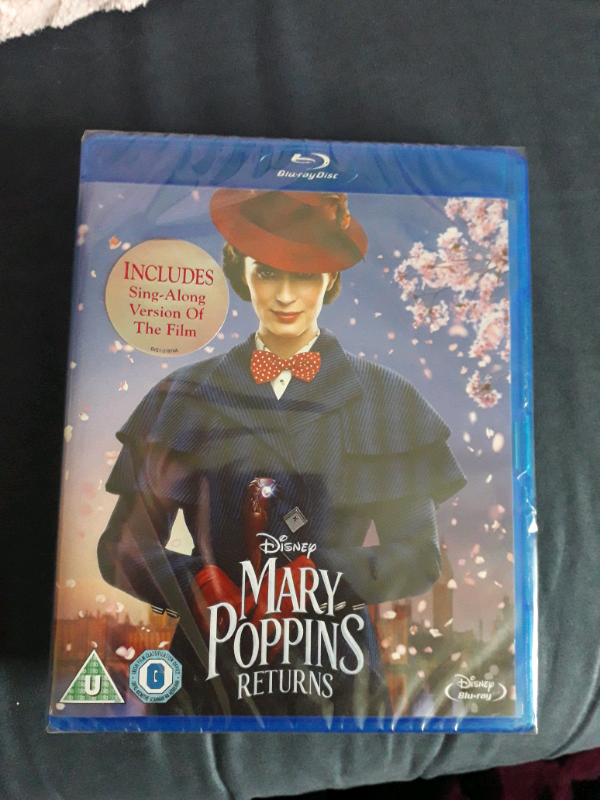 image for Mary Poppins returns blue ray new 