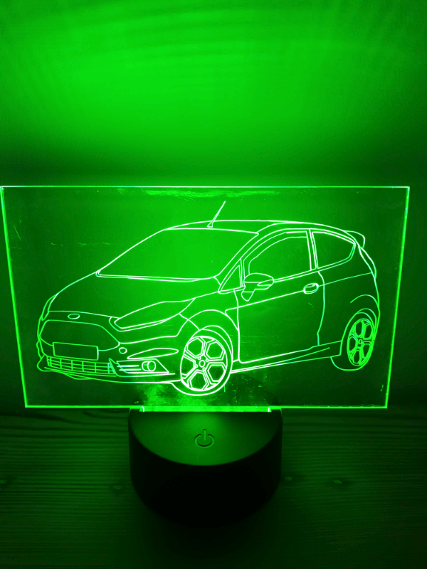 Ford Fiesta MK7 ST180 LED Illuminated Etching Display Light Colour