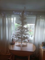  White fibre optic Christmas tree