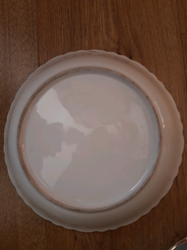 Matching pair of 2 Large Antique Decorative Bowls