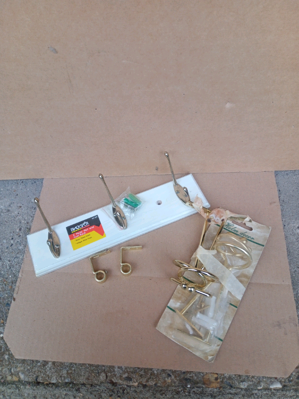 image for Coat Hook , Curtain Drape Holders ,Rod Supports