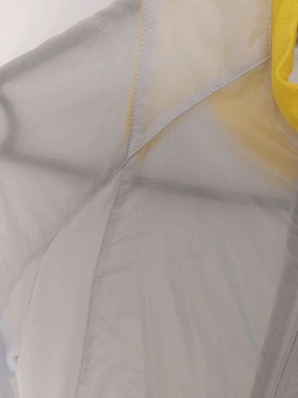 Adidas Adizero Lightweight Packable Windbreaker light blue/grey yellow