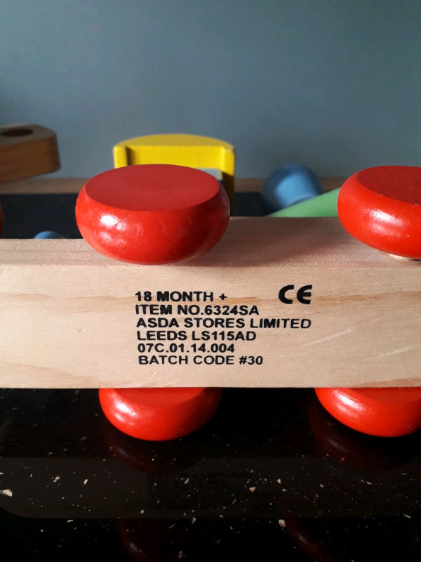 Classic Wooden Toy Stacking Train